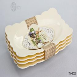 波比大號花邊長(cháng)方餐盤(pán)
